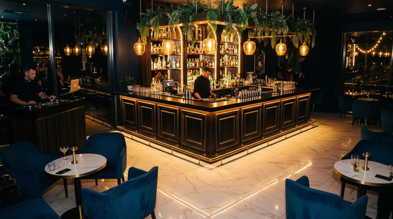 Bar vuoto lunedì sera - esperienza vecchia